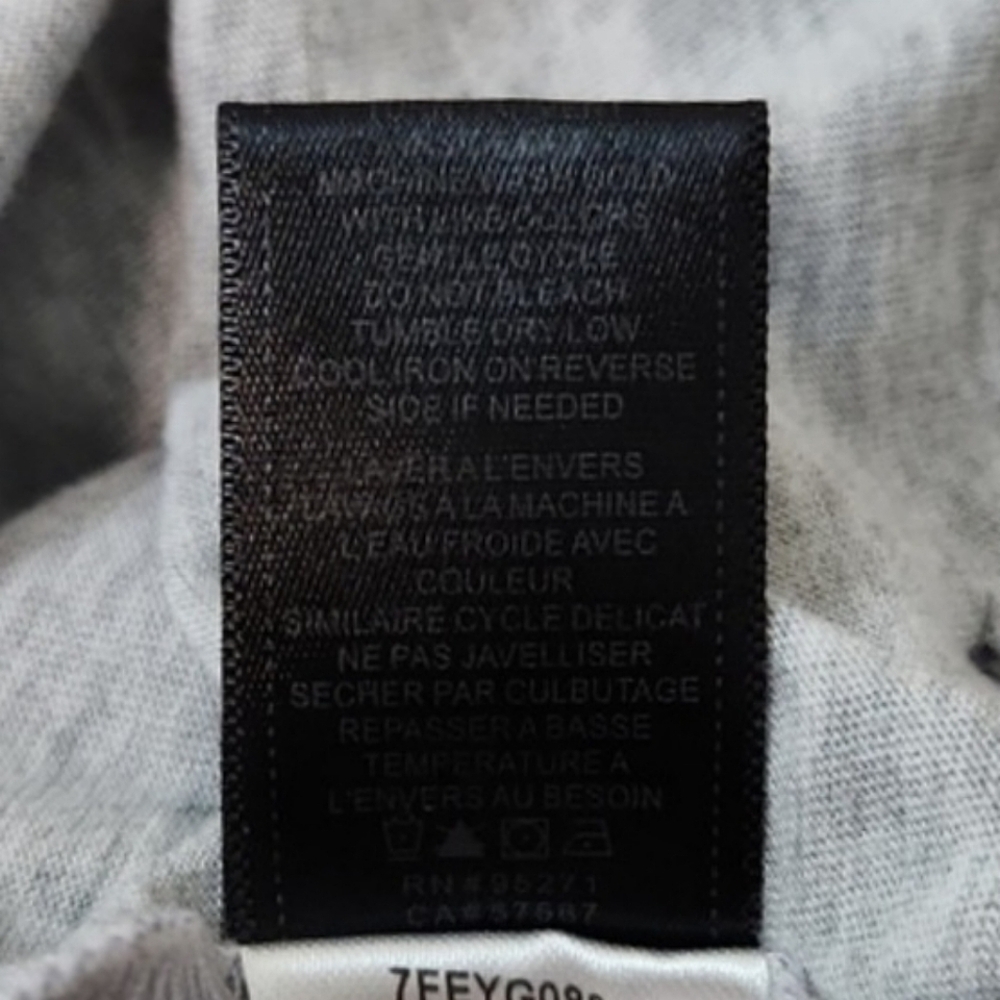 7 For All Mankind Girls Grey/Silver 3/4 Sleeve T-Shirt, Size S ~ EUC - Picture 9 of 9